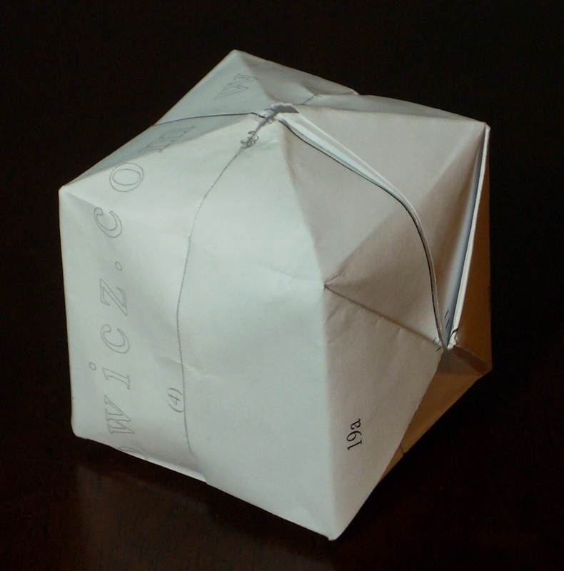 origami instructions cube