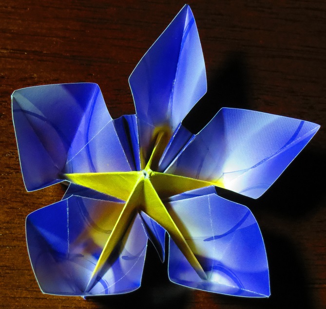 easy origami flower printable template