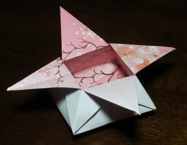 origami flower box
